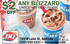 Dairy Queen Addison Coupon