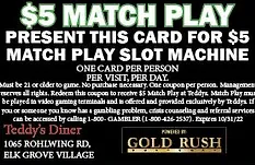 Teddy's Diner Match Play Coupon