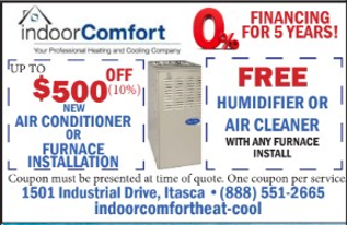 Indoor Comfort Heating and Cooling Coupon